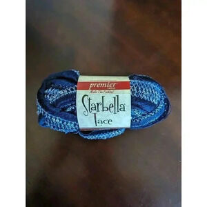 New Starbella Lace Yarn Marine Blue Color 31yds